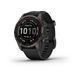 Смарт-часы Garmin Fenix 7S Sapphire Solar Carbon G. DLC Titanium w. Black Band