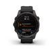 Смарт-часы Garmin Fenix 7S Sapphire Solar Carbon G. DLC Titanium w. Black Band