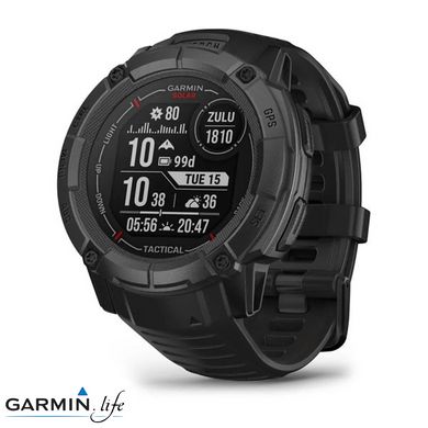 Смарт-годинник Garmin Instinct 2X Solar - Tactical Edition Black