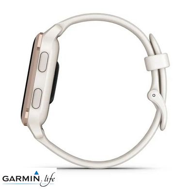 Смарт-годинник Garmin Venu Sq 2 – Music Edition Peach Gold Al. Bezel w. Ivory Case and S. Band