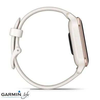 Смарт-годинник Garmin Venu Sq 2 – Music Edition Peach Gold Al. Bezel w. Ivory Case and S. Band