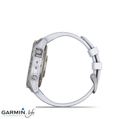 Смарт-годинник Garmin Epix Pro Gen 2 Sapphire 47mm Titanium w. Whitestone Band