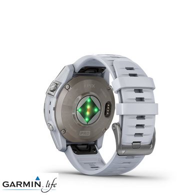 Смарт-годинник Garmin Epix Pro Gen 2 Sapphire 47mm Titanium w. Whitestone Band