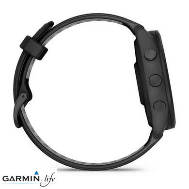 Смарт-годинник Garmin Forerunner 265 Black Bezel and Case w. Black/Powder Gray Silicone Band