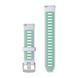 Ремінець Garmin для Forerunner 265s Whitestone/Tidal Blue with Silver Hardware 18mm