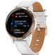 Смарт-годинник Garmin Venu 2S Rose Gold with White Leather Band