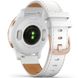 Смарт-годинник Garmin Venu 2S Rose Gold with White Leather Band