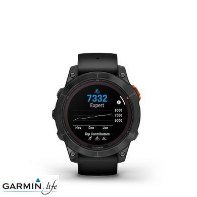 Смарт-годинник Garmin Fenix 7 Pro Solar Slate Gray w. Black Band