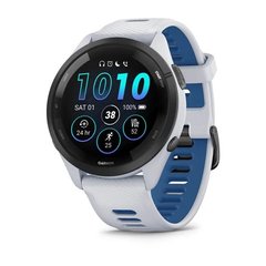 Смарт-годинник Garmin Forerunner 265 Black Bezel w. Whitestone Case and Whitestone/Tidal Blue S. Band