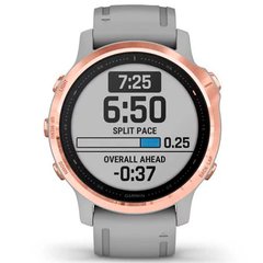 Спортивний годинник Garmin Fenix 6S Rose Gold-tone with Powder Gray Band 010-02159-21