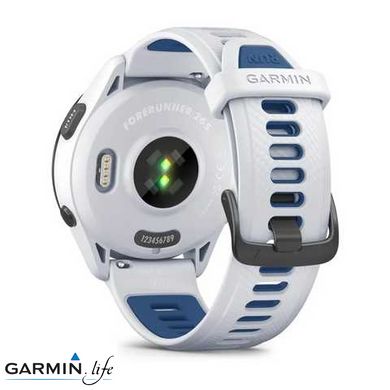 Смарт-годинник Garmin Forerunner 265 Black Bezel w. Whitestone Case and Whitestone/Tidal Blue S. Band