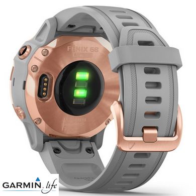 Спортивний годинник Garmin Fenix 6S Rose Gold-tone with Powder Gray Band 010-02159-21