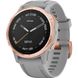 Спортивний годинник Garmin Fenix 6S Rose Gold-tone with Powder Gray Band 010-02159-21