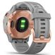 Спортивний годинник Garmin Fenix 6S Rose Gold-tone with Powder Gray Band 010-02159-21