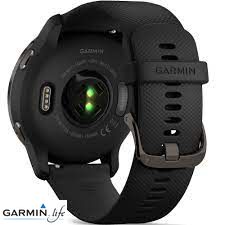 Смарт-годинник Garmin Venu 2 Slate Stainless Steel Bezel with Black Case and Silicone Band