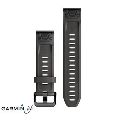 Ремінець Garmin QuickFit 20 для Fenix 7S/Pro/6S/5S, Epix Pro (Gen 2) | 42 мм, Instinct 2S графітовий