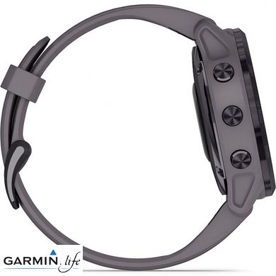 Спортивний годинник Garmin Fenix 6S Pro Solar Edition Amethyst Steel with Shale Gray Band 010-02409-15