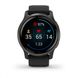 Смарт-годинник Garmin Venu 2 Slate Stainless Steel Bezel with Black Case and Silicone Band