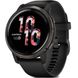 Смарт-годинник Garmin Venu 2 Slate Stainless Steel Bezel with Black Case and Silicone Band