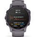 Спортивний годинник Garmin Fenix 6S Pro Solar Edition Amethyst Steel with Shale Gray Band 010-02409-15