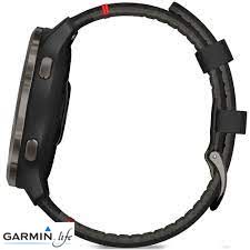 Смарт-годинник Garmin Venu 2 Slate with Black Leather Band