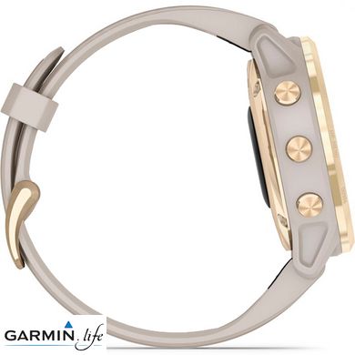 Спортивний годинник Garmin Fenix 6S Pro Solar Edition Light gold with light sand band 010-02409-11